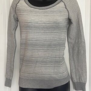 Gray Striped Women's Sweater